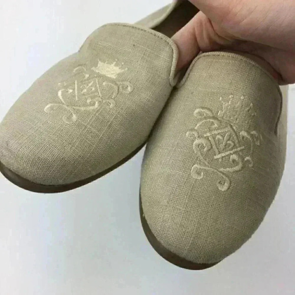 Aerosoles Flats Size 7.5 Beige Smoking Slippers - Picture 7 of 8